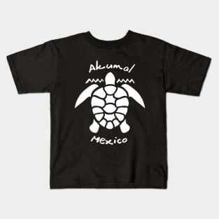 Diving with Sea Turtle - Akumal, Mexico Kids T-Shirt